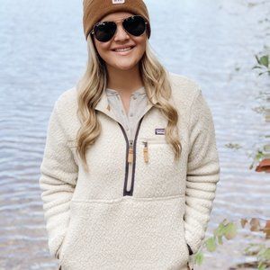 patagonia women's retro pile fleece marsupial pullover